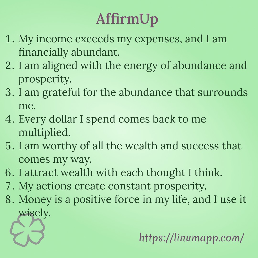 AffirmUp Abundant Money Affirmations