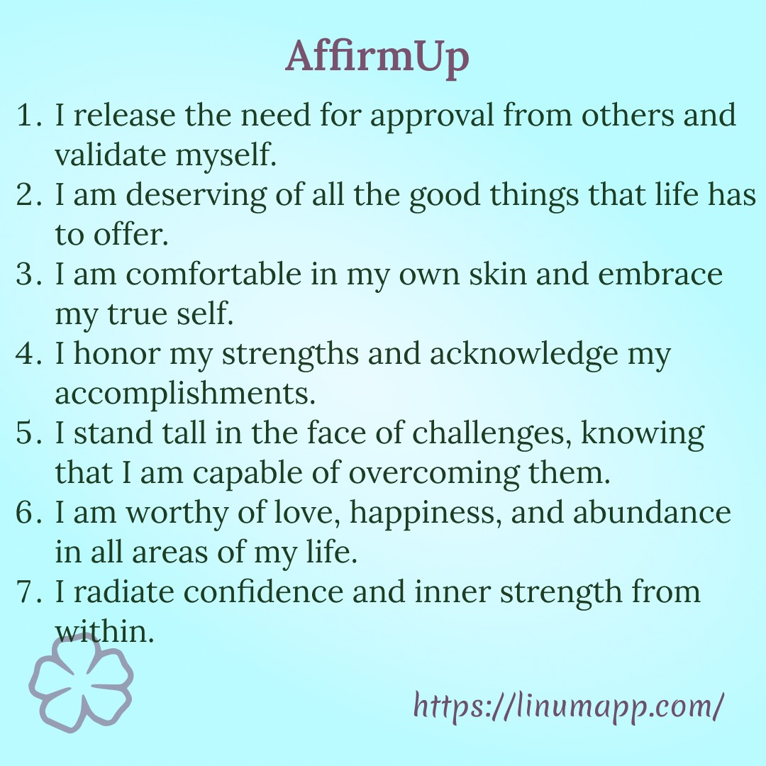 AffirmUp Abundant Self-Love & Confidence Affirmations