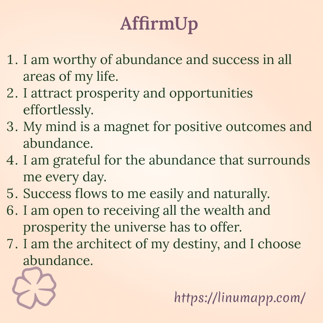 AffirmUp Abundant Success Affirmations