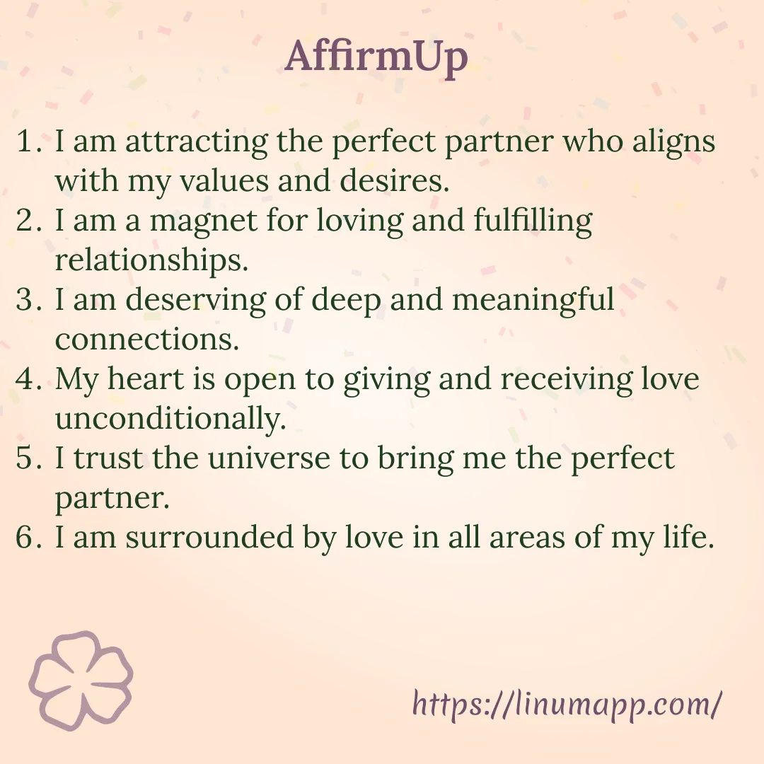 Attracting Love  Affirmations. AffirmUp: I Am Affirmations App