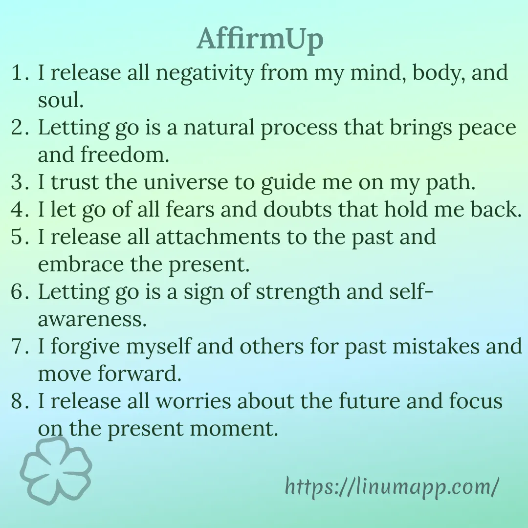 AffirmUp: Forgiveness and Letting Go Affirmations