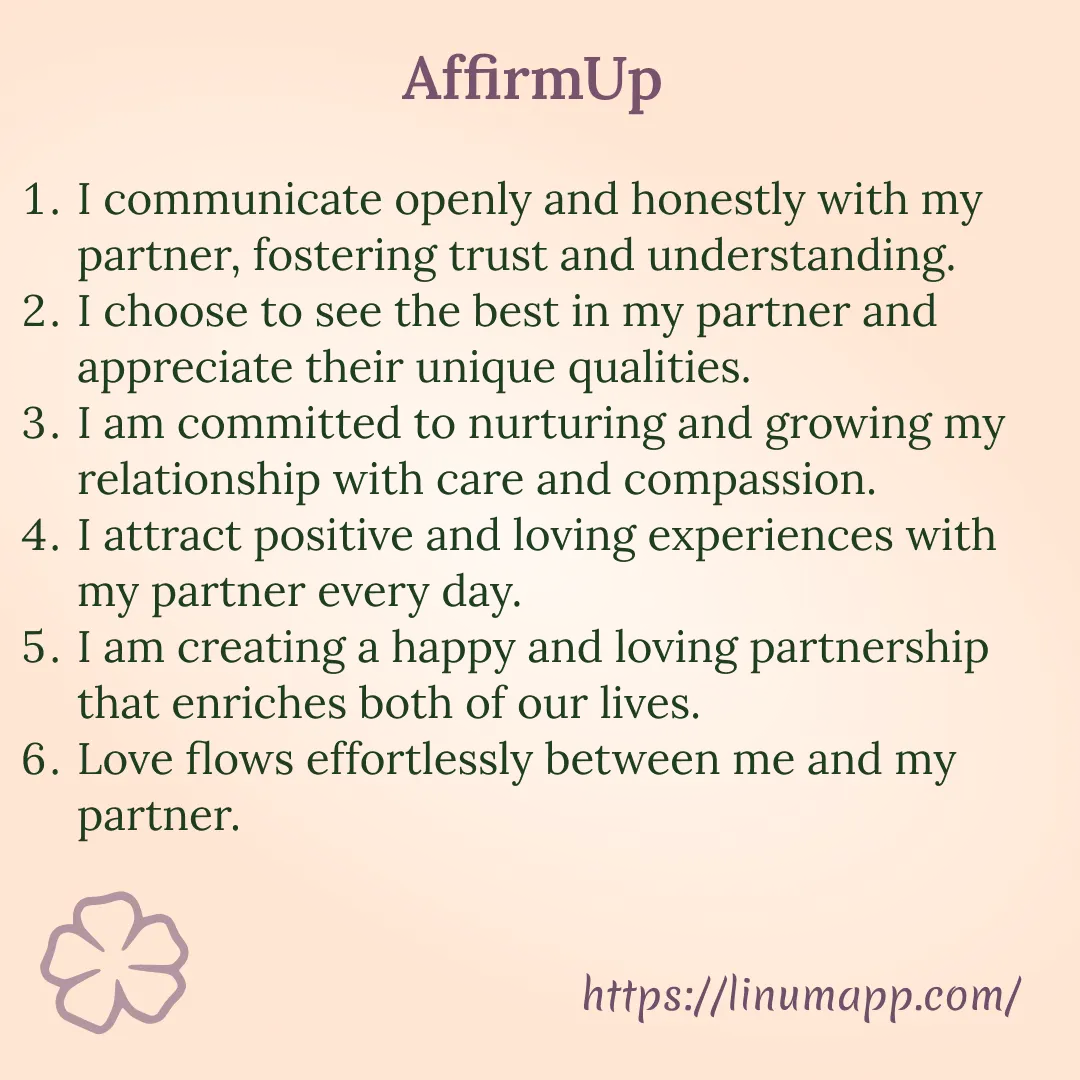 Romantic Relationships Affirmations. AffirmUp: I Am Affirmations App