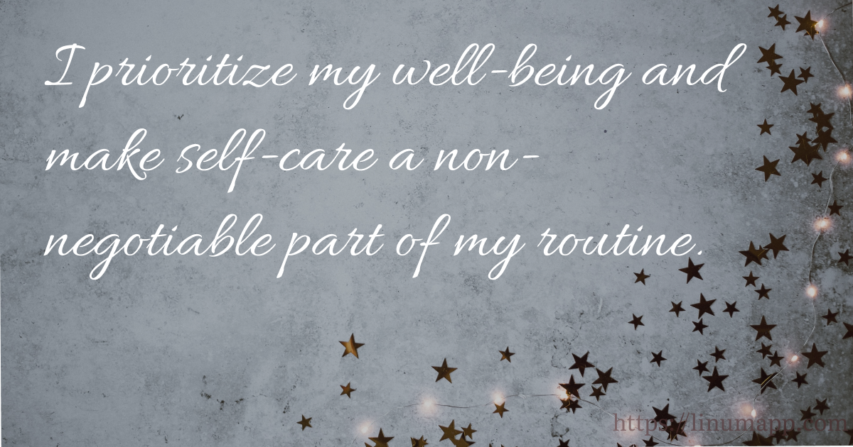 Self-Care Affirmations